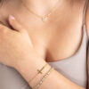 Cross Bracelet with Other Jewellery