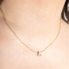 A mini Initial necklace
