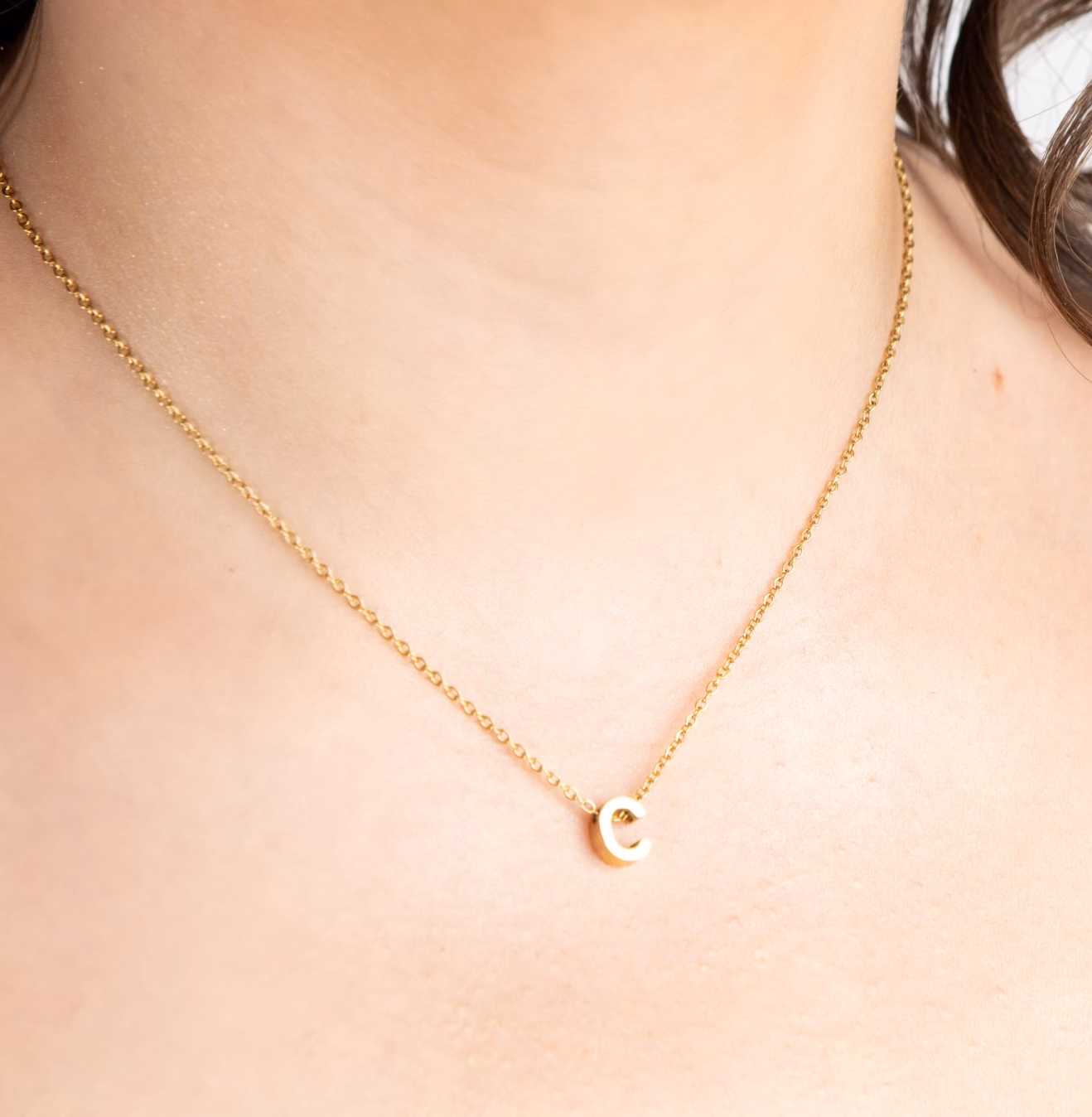 C mini Initial necklace 808 pic 1