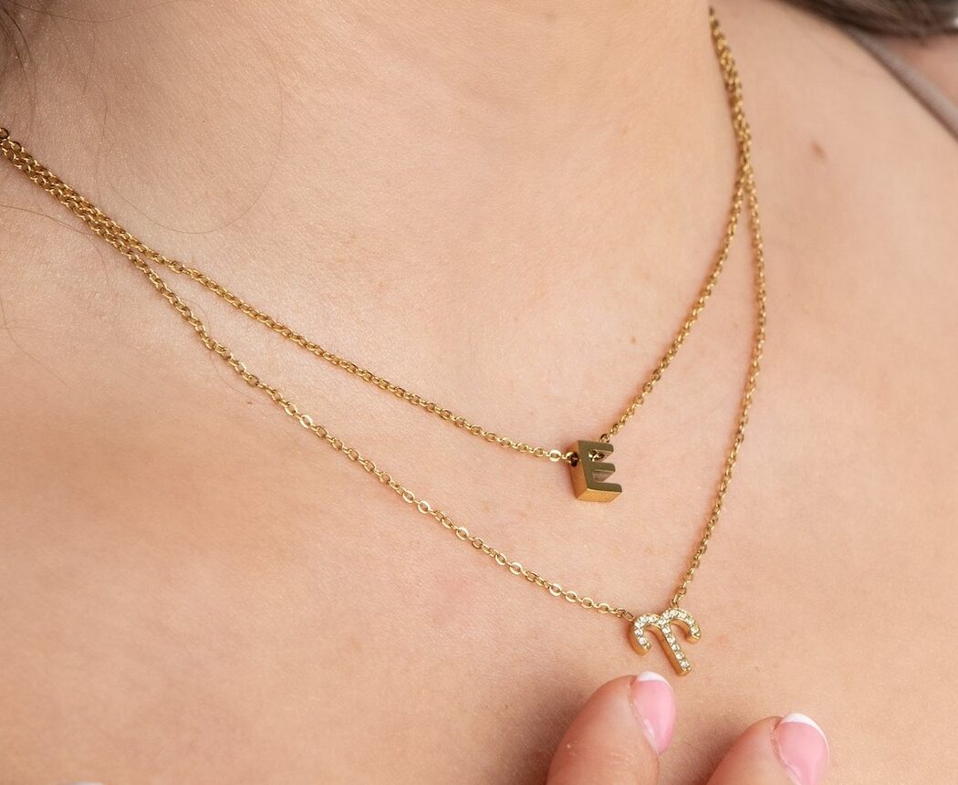 E mini Initial necklace 810 pic 1