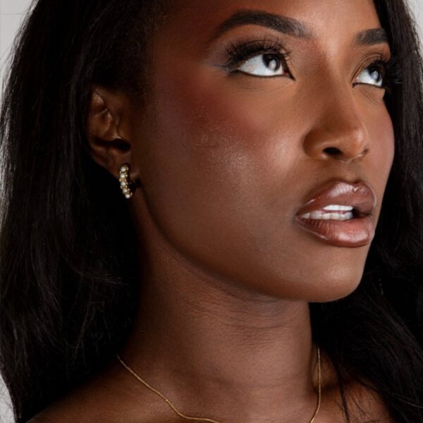 Pearly Hoop Earrings