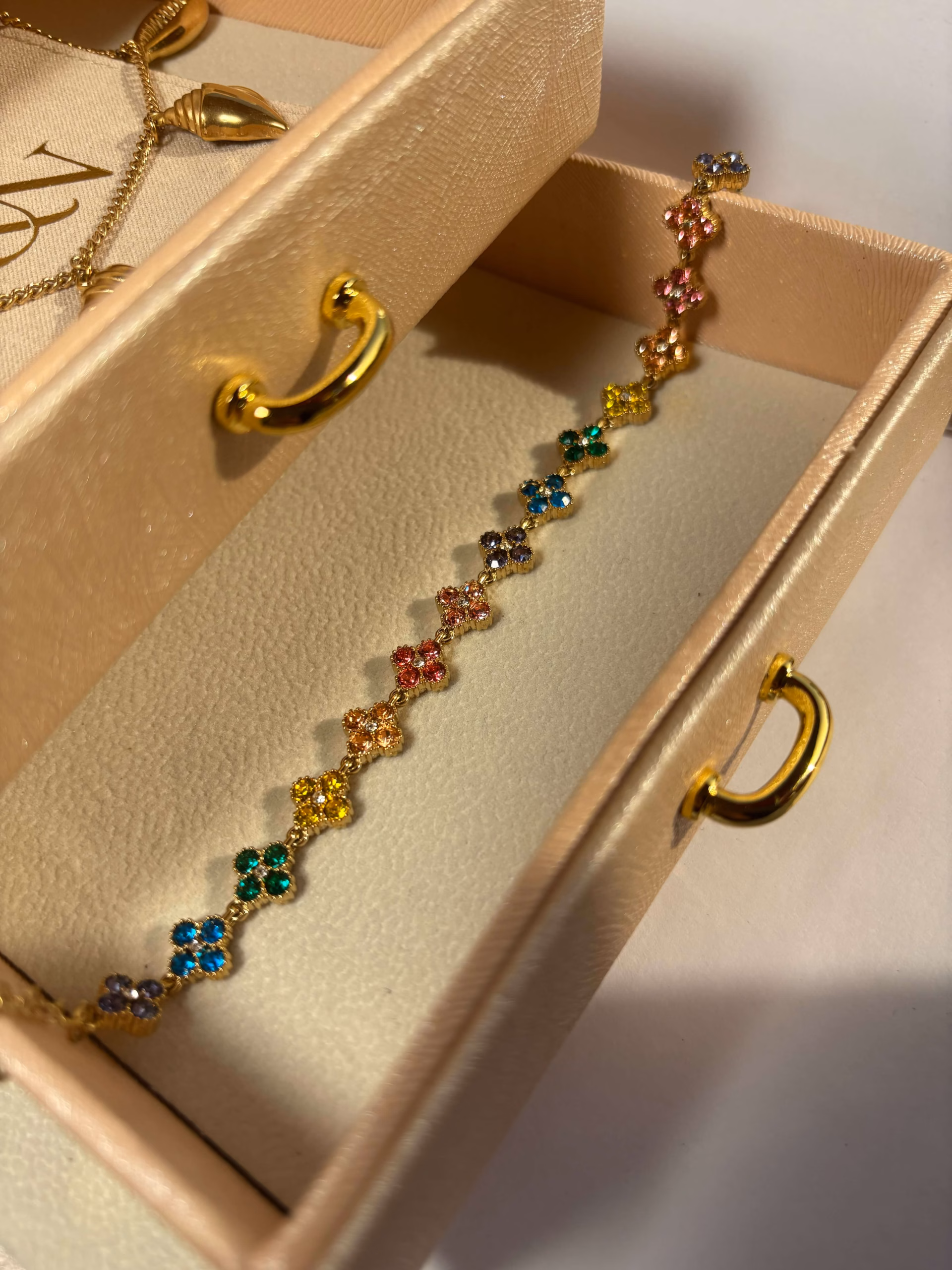 'Capri' Clover Tennis Bracelet box