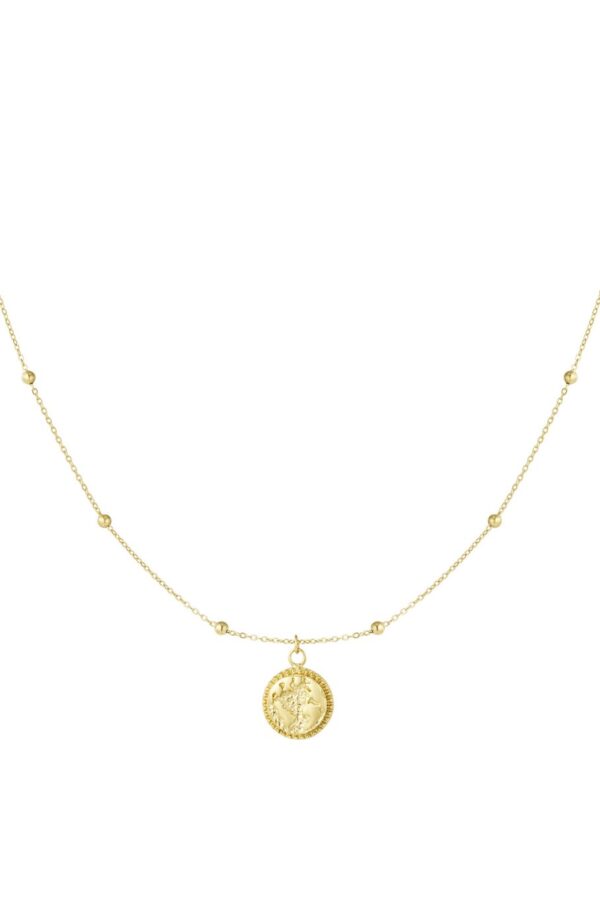 Celestial disc necklace