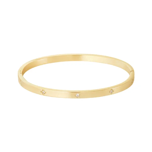 Dainty Clover Bangle