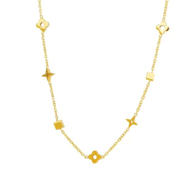 Clover Charm Chain- Gold