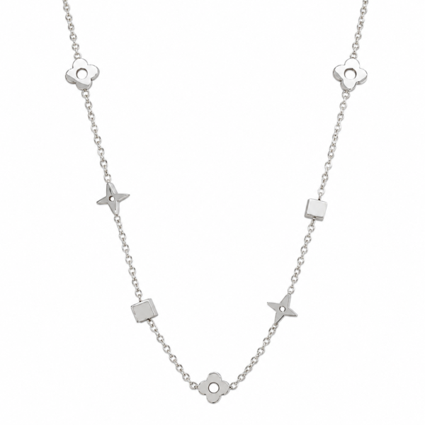Clover Charm Chain- Silver