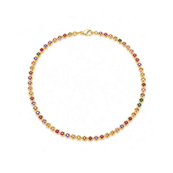 Rainbow Tennis Necklace